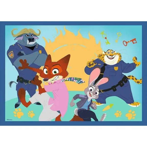 Zootropolis 2 – puzzle 4 în 1 cu 35-48-54-70 piese – Trefl imaginea 4