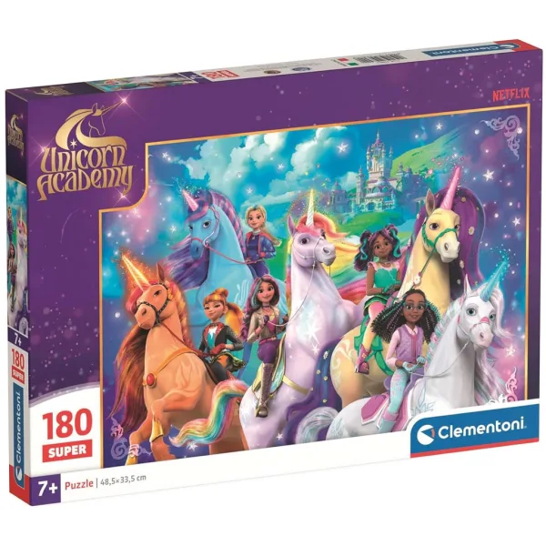 Academia Unicornului fotografie de grup puzzle 180 de piese - Clementoni imaginea 1