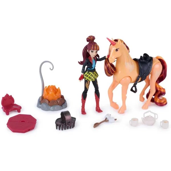 Academia Unicornului: Set de camping Valentina și Cinder - Spin Master imaginea 3