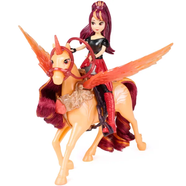 Academia Unicornului: Set de joacă Valentina păpușă și unicorn Cinder - Spin Master imaginea 3
