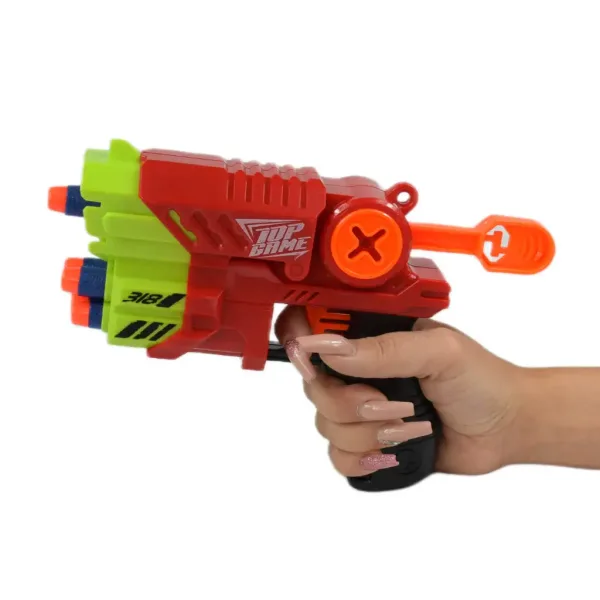 Air Blaster: EVA pistol cu gloanțe de ​​burete cu tinta si cartuse 19x14cm imaginea 6