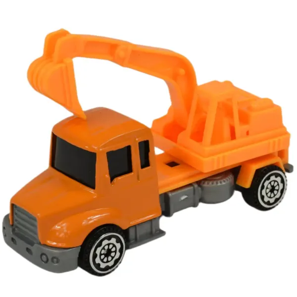 Alloy Car: 6 bucăți set camion de constructii 8cm imaginea 4