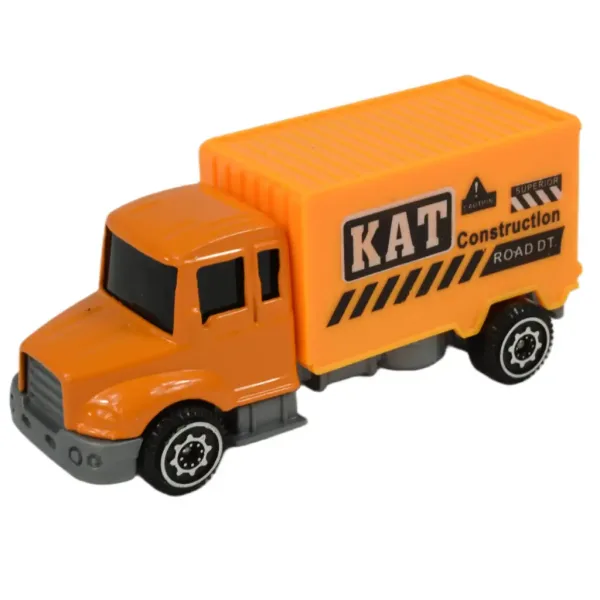 Alloy Car: 6 bucăți set camion de constructii 8cm imaginea 5