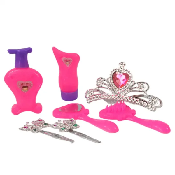 Angell: Cap de păpușă pieptănabilă se poate coafa cu tiara și accesorii 21 cm imaginea 4