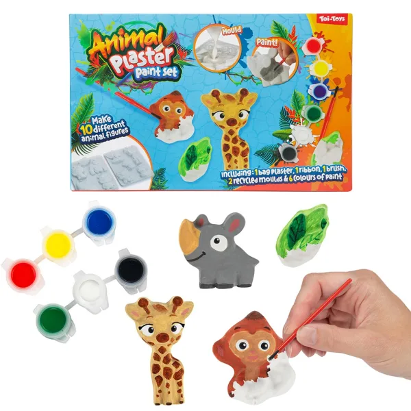 Animal Plaster: Set de turnare și vopsire cu animale și unicorni în mai multe variante 1buc imaginea 2