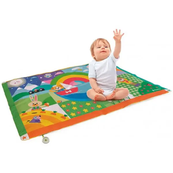Animale covor de joacă 135x90cm - Clementoni baby imaginea 2