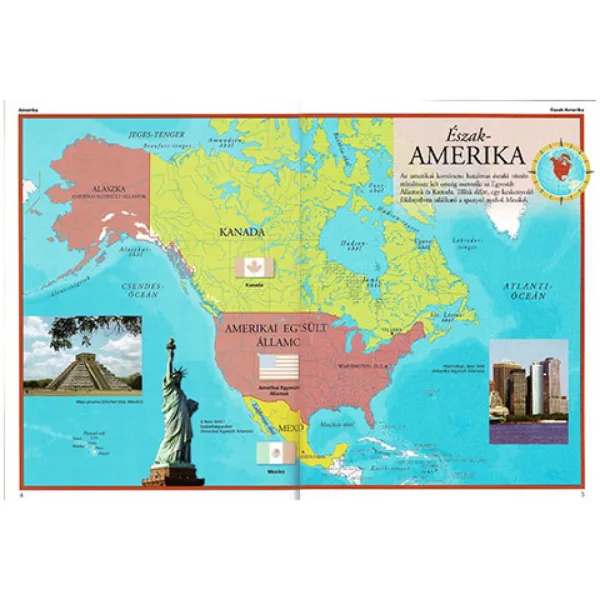 Atlas ilustrat pentru copii - Steagurile lumii cu autocolante carte educativă imaginea 2