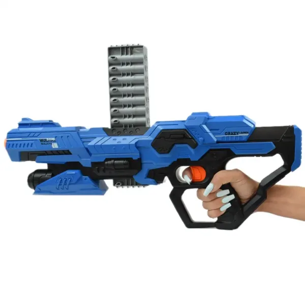 Attack Launcher: Pistol cu burete cu ținta jeton și gloanțe 49cm imaginea 6