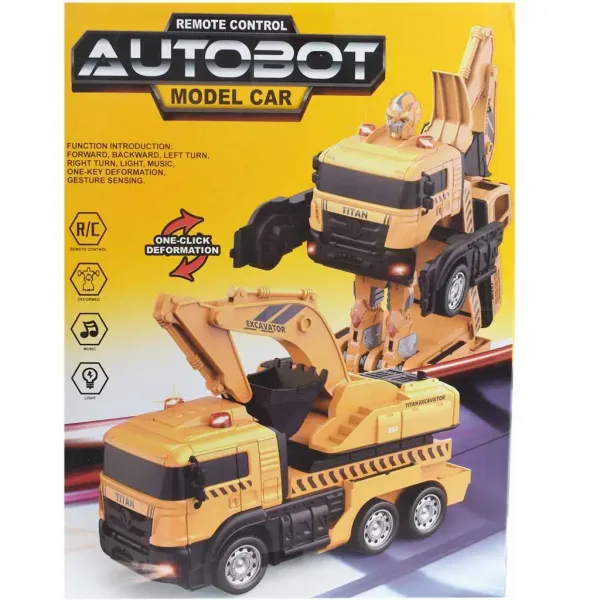 Autobot Titan robot cu telecomandă RC masina transformabilă 27MHz 26cm imaginea 7
