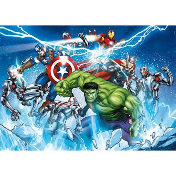 Avengers 104 bucăți Super Color Puzzle - Clementoni imaginea 2