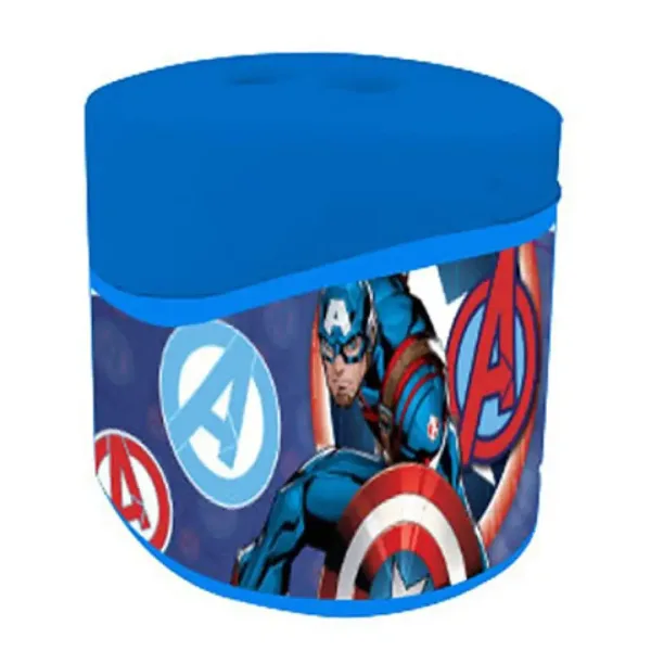 Avengers recipient din plastic ascuțitoare cu 2 găuri cu model Captain America imaginea 2