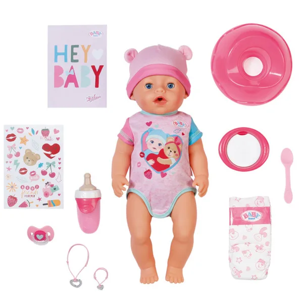 Baby Born: Set de păpuși interactiv Emma cu accesorii de 43 cm - Zapf Creation imaginea 4
