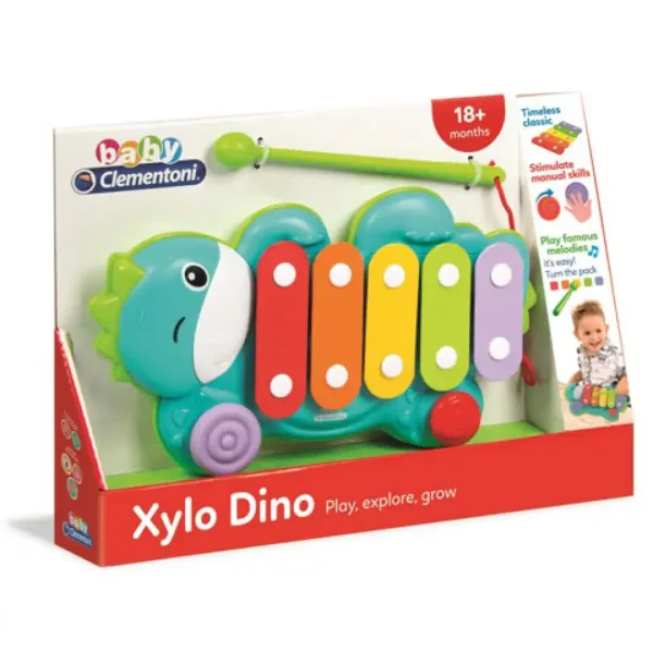 Baby Dinozaur xilofon colorat - Clementoni imaginea 1