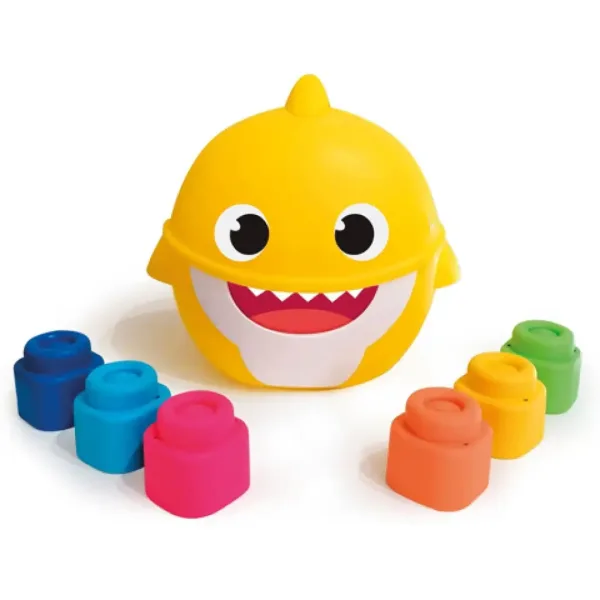 Baby Shark cuburi de construcție în suport - Clementoni imaginea 2