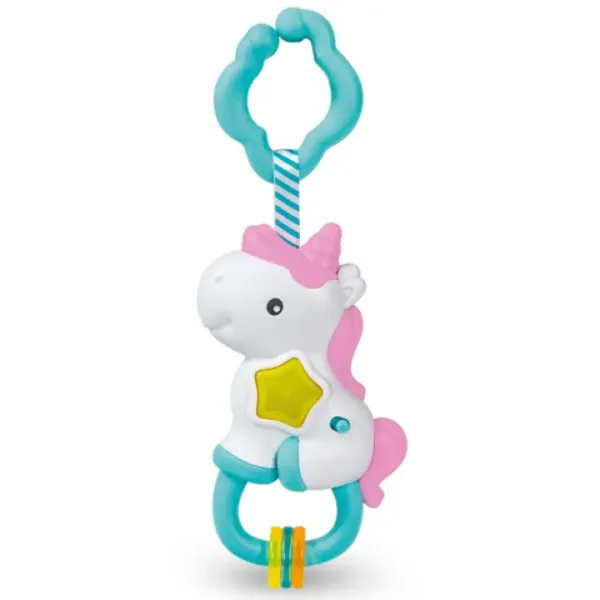Baby unicorn interactiv zornăitoare cu sunete și lumini - Clementoni imaginea 1