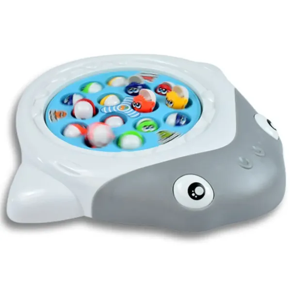 BabyFish: Jucărie electrică de pescuit rotativă Shark cu sunet imaginea 2