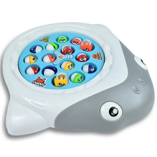 BabyFish: Jucărie electrică de pescuit rotativă Shark cu sunet imaginea 3