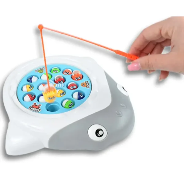 BabyFish: Jucărie electrică de pescuit rotativă Shark cu sunet imaginea 5