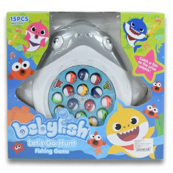 BabyFish: Jucărie electrică de pescuit rotativă Shark cu sunet imaginea 8