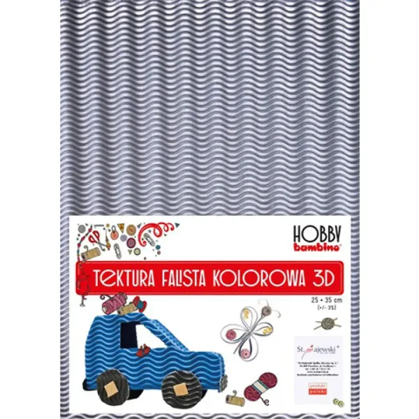 Bambino: Argintiu și auriu carton decorativ 3D B4 25x35cm imaginea 1