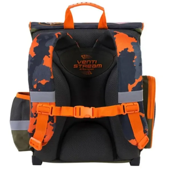 Bambino: Military ghiozdan ergonomic, rucsac 36x27x14cm imaginea 3