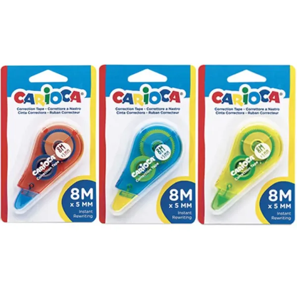 Bandă de corectare 8mx5mm în trei variante - Carioca imaginea 1