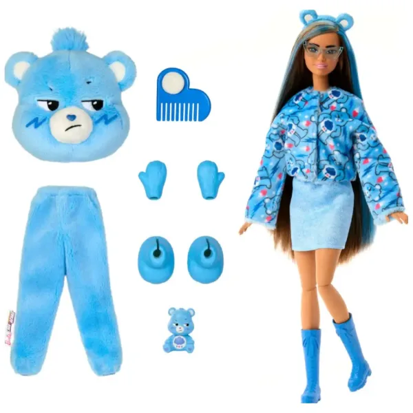 Barbie: Cutie Reveal surpriză păpușă Ursuleți Drăgălași - Morcik Urs - Mattel imaginea 2