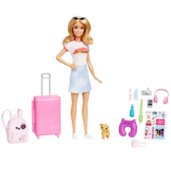 Barbie®: Dreamhouse Adventures păpușă Barbie călătoare cu accesorii - Mattel imaginea 3