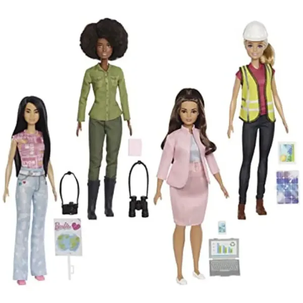 Barbie: Împreună pentru pământ păpuși de carieră 4 bucăți pachet - Mattel imaginea 3