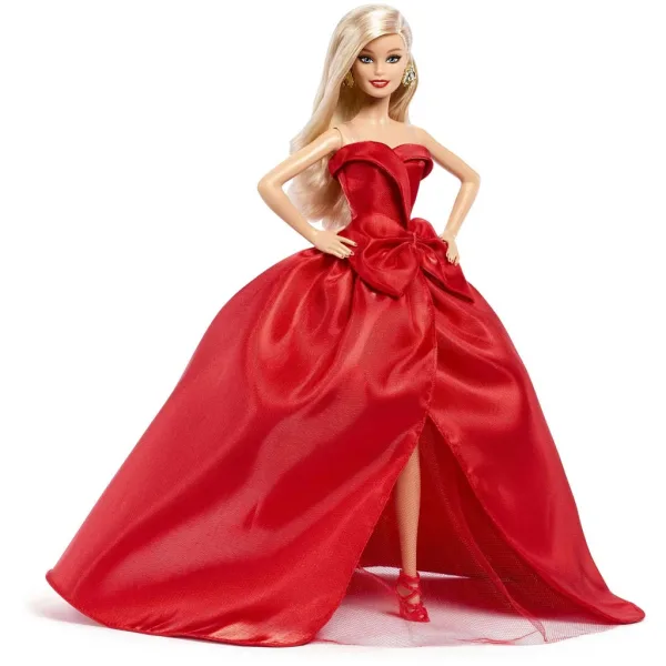 Barbie: Păpușă de colecție Holiday 2026 cu păr blond 32 cm - Mattel imaginea 3