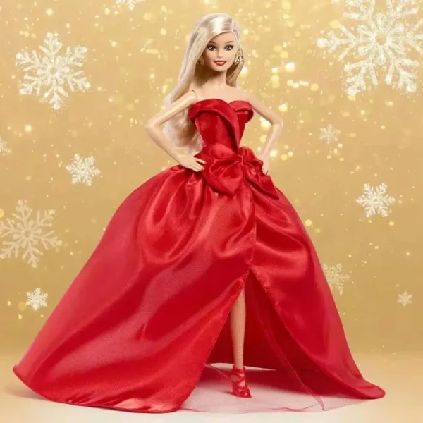 Barbie: Păpușă de colecție Holiday 2026 cu păr blond 32 cm - Mattel imaginea 5