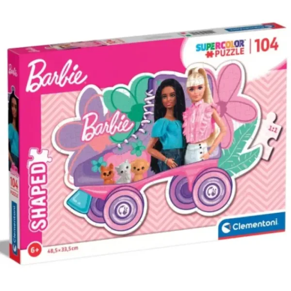 Barbie patinaj Supercolor puzzle de 104 bucăți - Clementoni imaginea 1