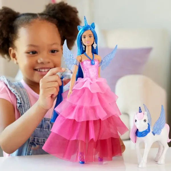 Barbie: Prințesă Pegasus Safir cu accesorii - Mattel imaginea 6