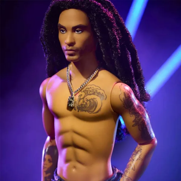 Barbie: Signature Kenbassadors păpușă de colecție Lenny Kravitz 33 cm - Mattel imaginea 2