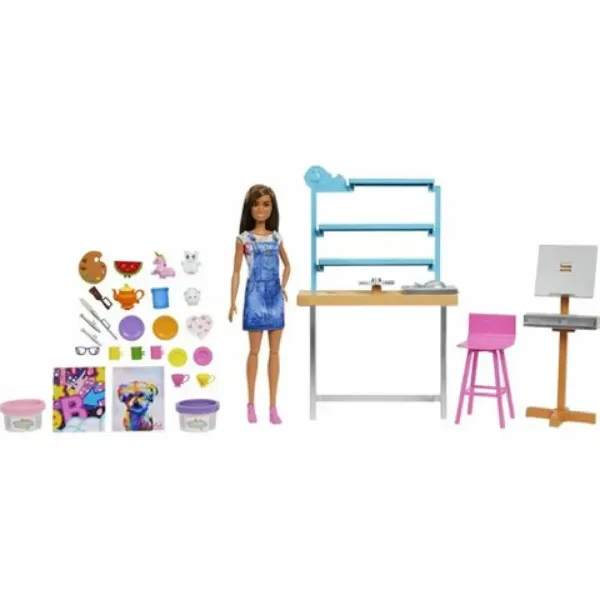 Barbie: Studio de reîncărcare set de joacă cu păpușă - Mattel imaginea 2