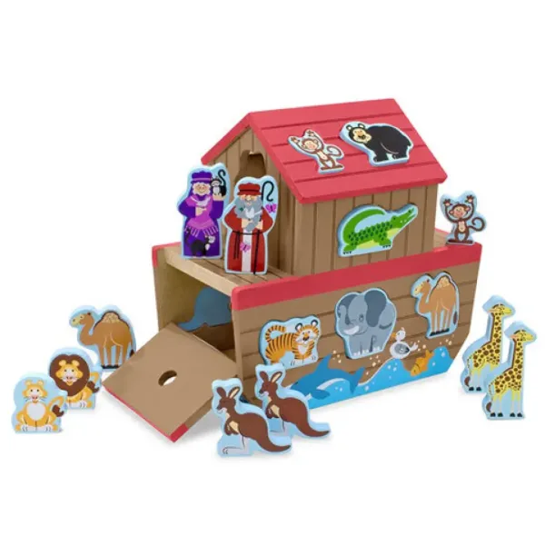 Barca lui Noe jucărie cu forme - Melissa & Doug imaginea 2