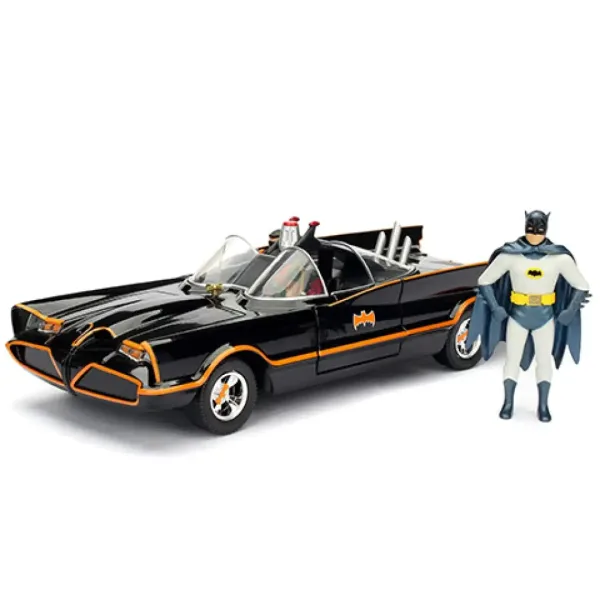 Batman: Animated Classic TV Batmobile mașină metal se poate asambla 1/24 - Simba Toys imaginea 3