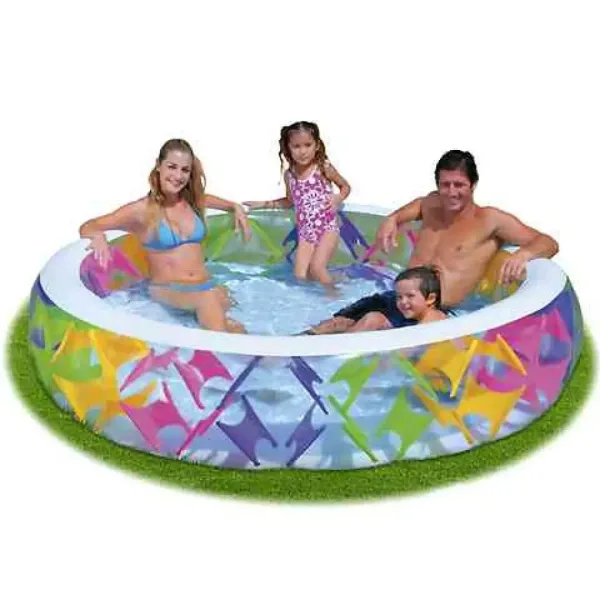 Piscină transparentă cu elemente colorate - Intex