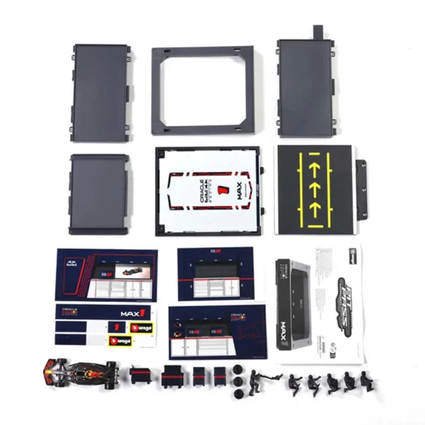 Bburago: Mașină de curse F1 - Red Bull RB21 Pit / Max Verstappen 1/43 imaginea 3