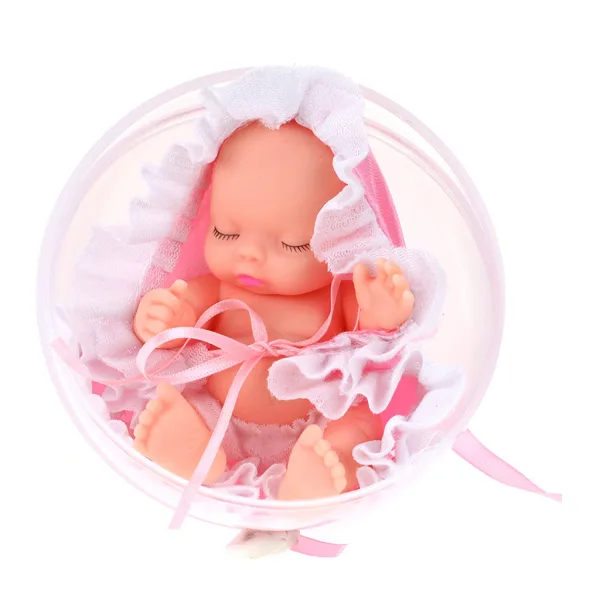 BEAU Baby bebeluș surpriză în glob, două variante, 8,5 cm, 1 buc imaginea 3