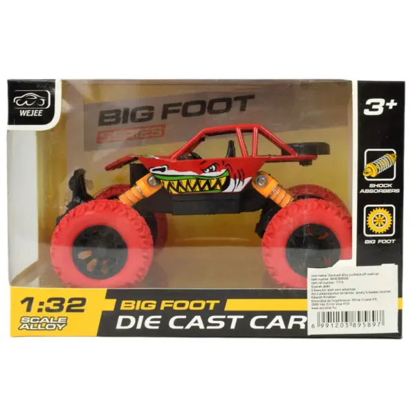 Big Foot Series: mașină offroad rechin în două versiuni 13cm imaginea 10