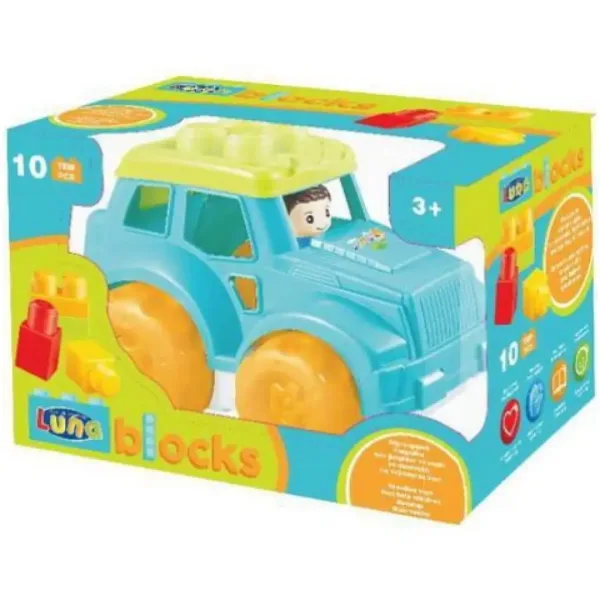 Blocks Maxi: Jeep jucărie creativă set 10 bucăți imaginea 2