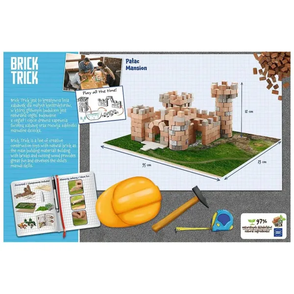 Brick Trick din cărămizi: Castel 350 de piese joc de construcție - Trefl imaginea 4