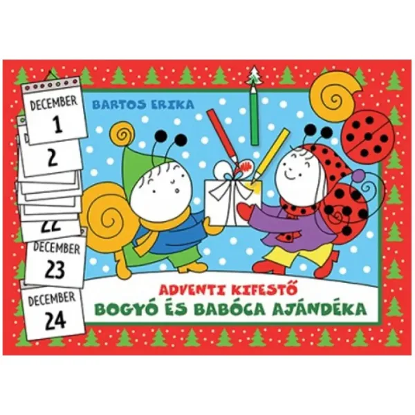 Cadoul lui Bogyó și Babóca - Carte de colorat de Advent imaginea 1