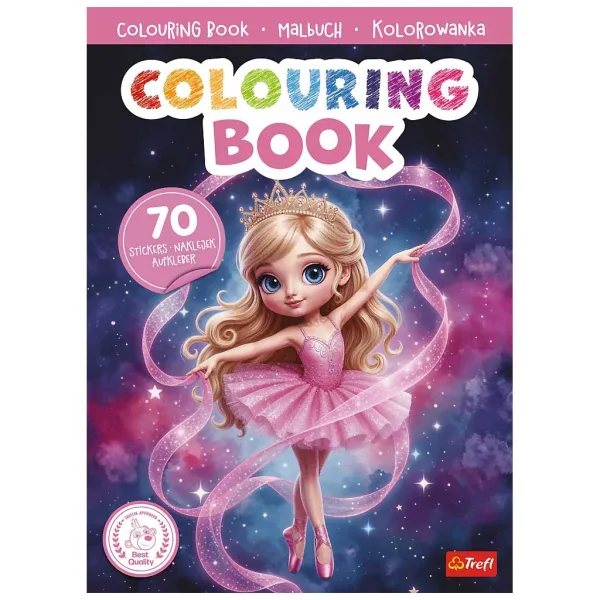 Caiet de colorat cu dansatoare de balet - Trefl imaginea 1