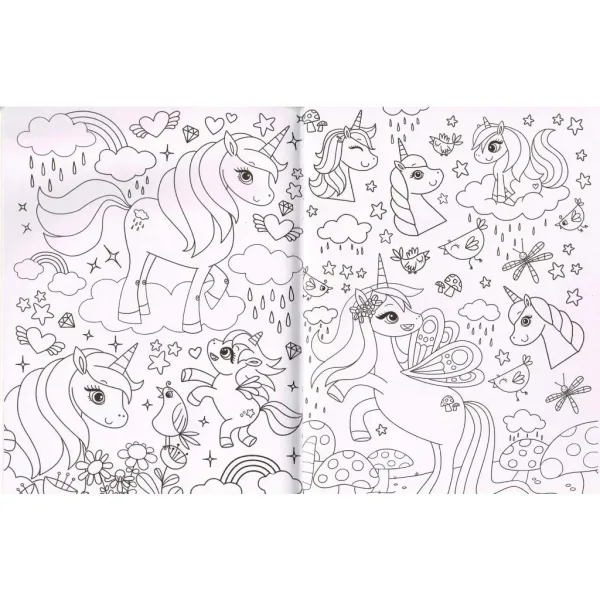 Colorat cu diamante - Unicorni imaginea 2