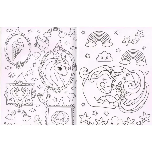 Colorat cu diamante - Unicorni imaginea 3