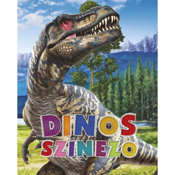Caiet de colorat cu dinozauri imaginea 1