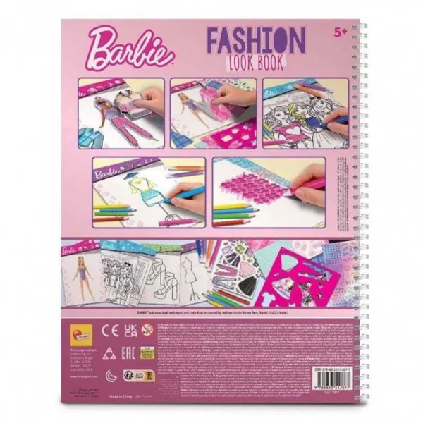 Caiet de schițe pentru designer de modă Barbie - Lisciani imaginea 2