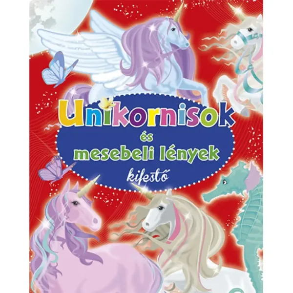 Unicorn și ființe de poveste de colorat imaginea 1
